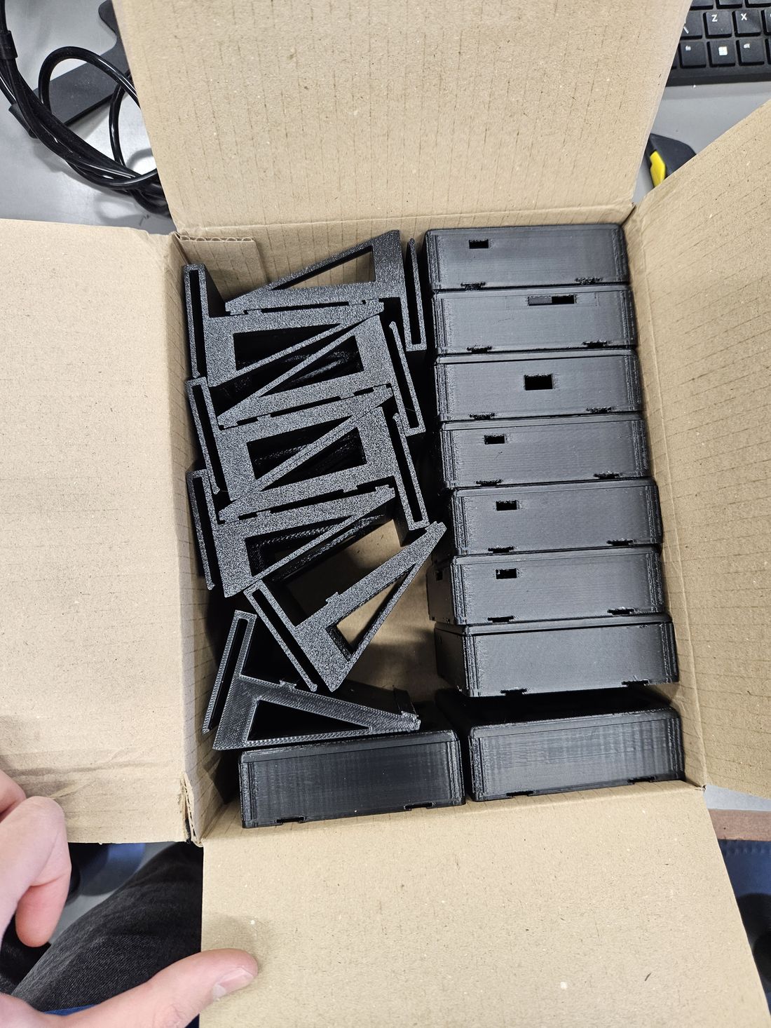 Remaining enclosure parts arrive